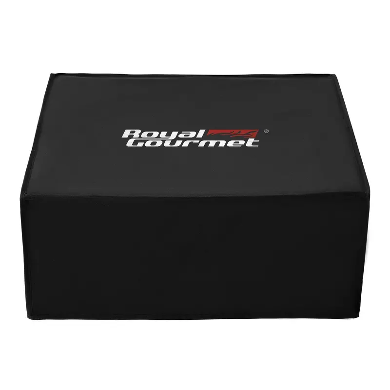 Tailored 24-Inch Tabletop Griddle Cover — Uv-Resistant Black Fabric 1