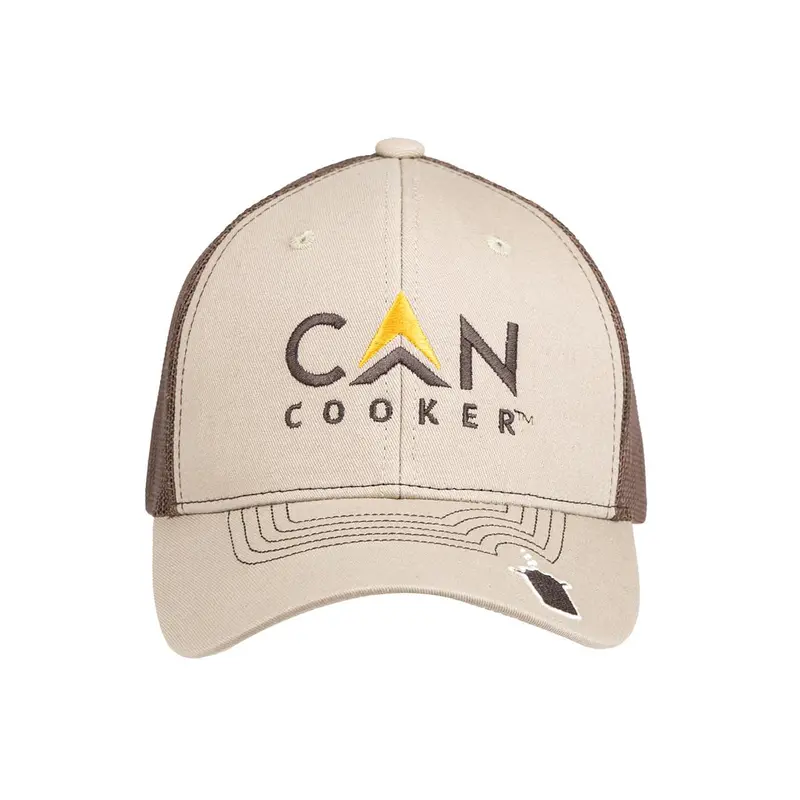 Tan Fire Logo Adjustable Hat – Outdoor Chef Style 1