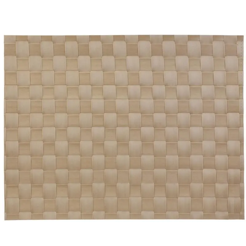 Taupe Woven Placemat By Danesco – 17" X 12" Natural Fiber Table Accessory 1