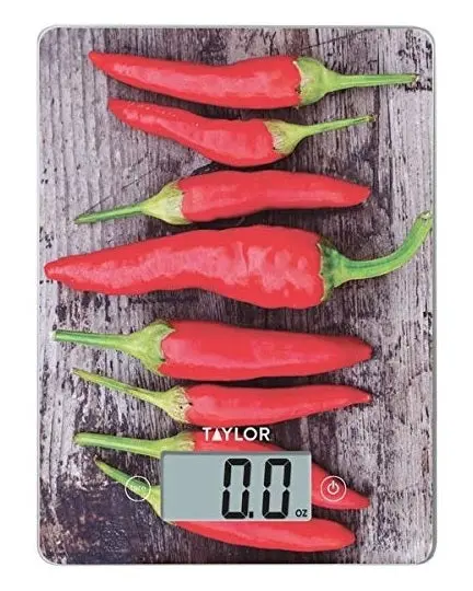 Taylor Chili Pepper-Themed Digital Kitchen Scale 1