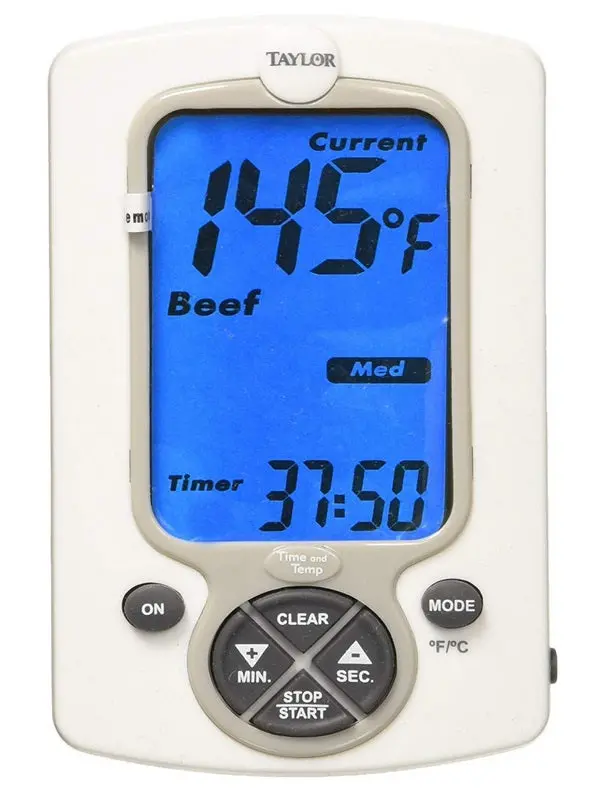 Taylor Preset Wired Probe Thermometer With Built-In Timer 1