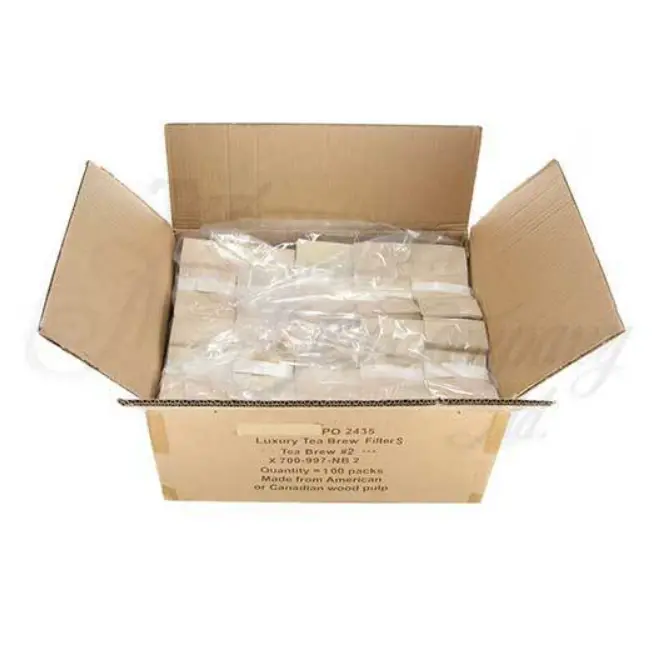 Tea Brew #2 Biodegradable Loose Leaf Tea Filters – 2–3 Cup Capacity (10,000 Count) 1