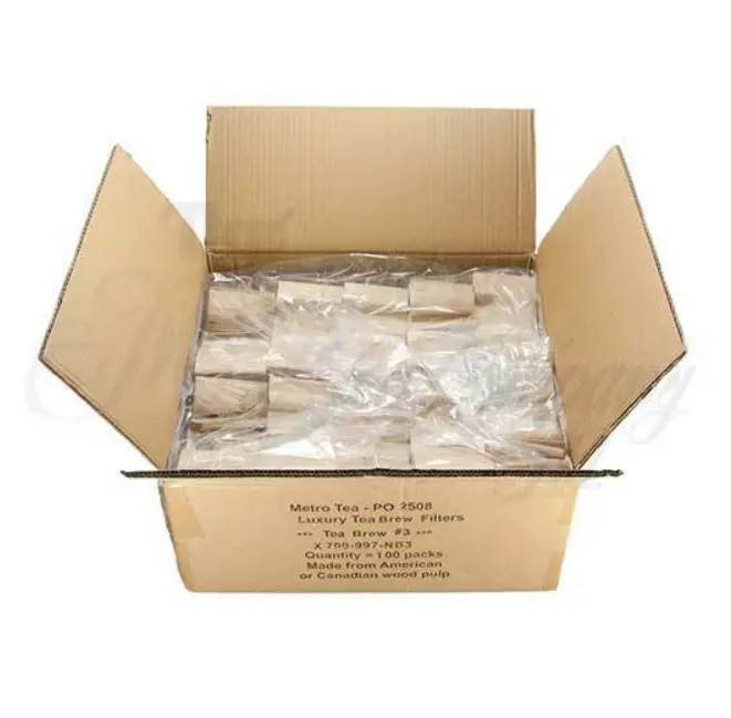 Tea Brew #3 Biodegradable Loose Leaf Tea Filters – 3–5 Cup Capacity (10,000 Count) 1