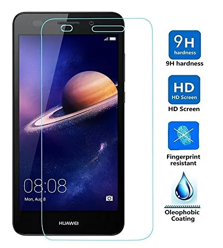 Tempered Glass Screen Protector Pack (2) For Huawei Y3 (2017) 1