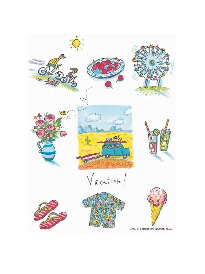 The Compleat Kitchen Vintage-Style Flour Sack Towels – ‘Vacation’ Collection 1