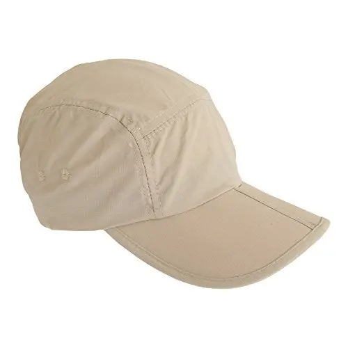 Tom Franks Lightweight Foldable Cap – Beige Travel-Friendly Sun Hat With Flexible Peak 1