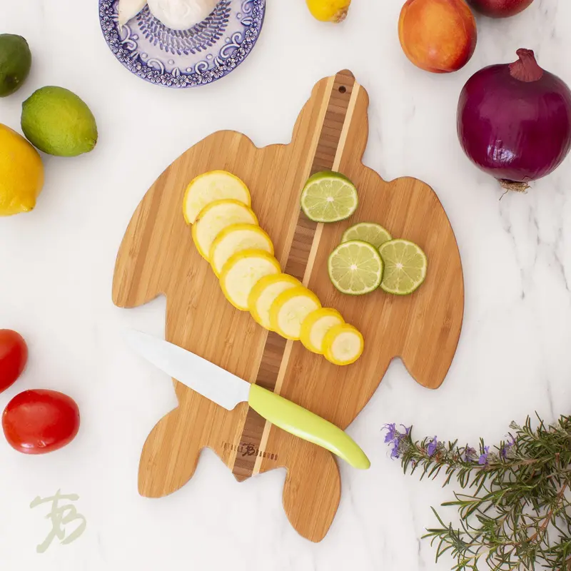 Totally Bamboo Honu Sea Turtle Cutting Board – Eco-Friendly Serving Surface 1