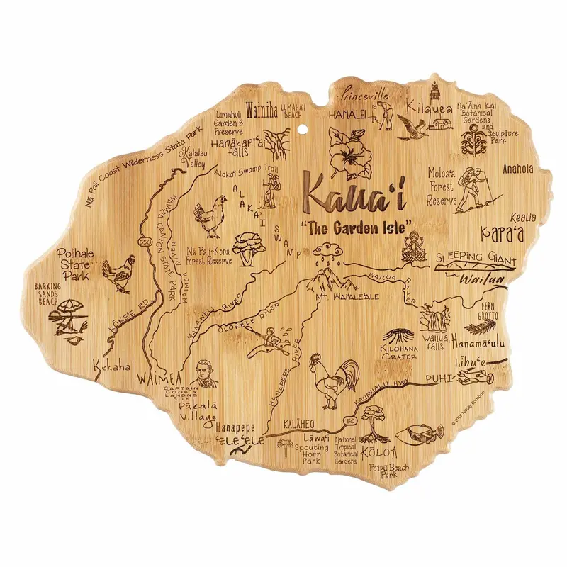 Totally Bamboo Kaua‘I Natural Bamboo Serving Board 1