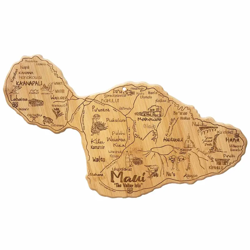 Totally Bamboo Maui Bamboo Dual-Function Cutting & Serving Board 1