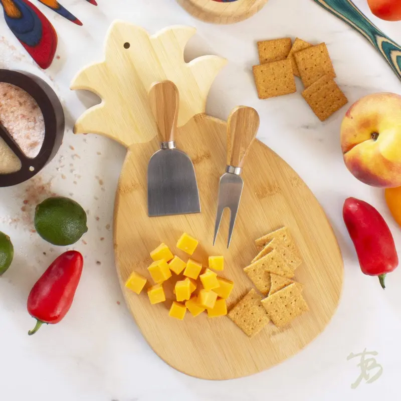 Totally Bamboo Pineapple-Shaped Serving And Cutting Board 1