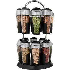 Tower Rotating Spice Rack With 4-Tier Capacity 1
