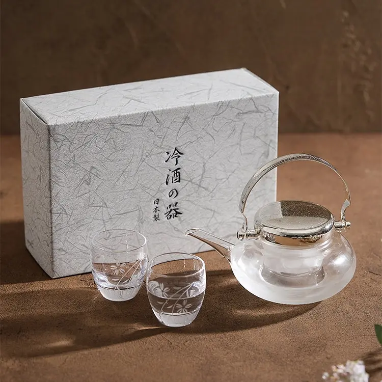 Toyo-Sasaki Chirori Cold Sake Set – Traditional Japanese Chilled Sake Service 1