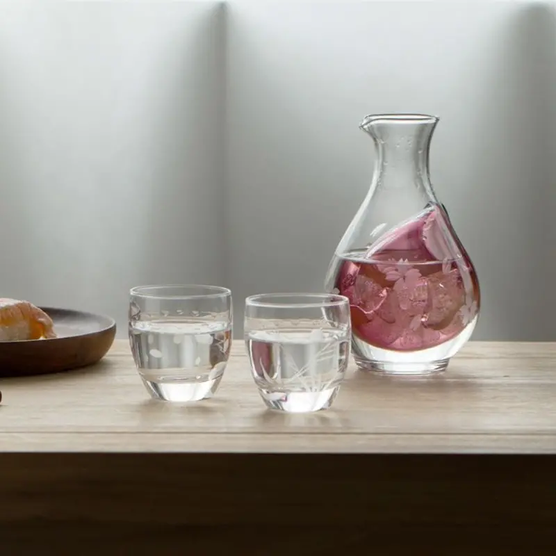 Toyo-Sasaki Sakura-Inspired Cold Sake Set – Spring-Themed Japanese Drinkware 1