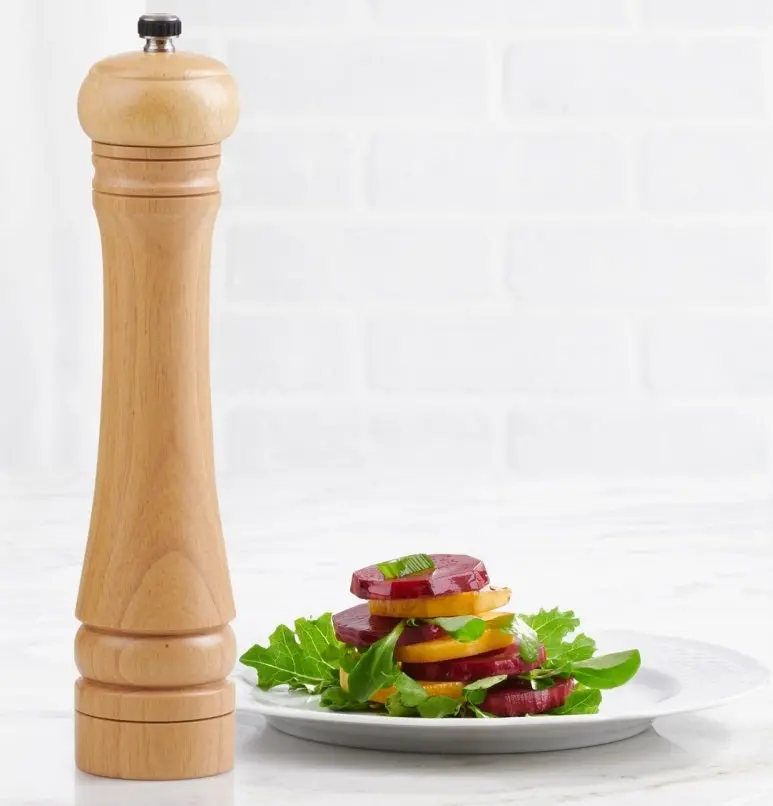 Trudeau Capri Wooden Pepper Grinder – 10-Inch Manual Mill 1