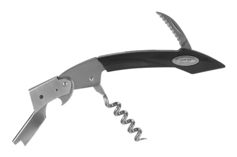 Trudeau Dual-Lever Black Corkscrew – Precision Wine Tool 1