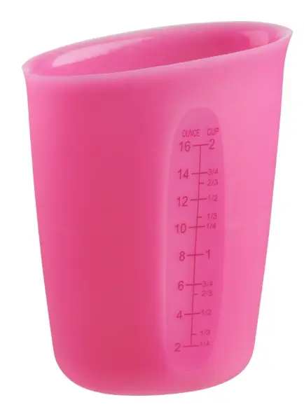 Trudeau Fuchsia Flexible Measuring Beaker – 2-Cup Capacity 1