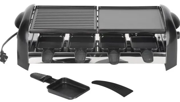 Trudeau Longi Raclette Grill – 8-Serving Electric Cheese Melting Grill 1