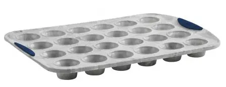 Trudeau Marble-Finish Silicone Mini Muffin Pan 1
