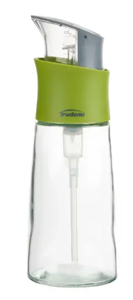 Trudeau Press-And-Pour Oil Dispenser – Precision Measured Drizzle Bottle 1