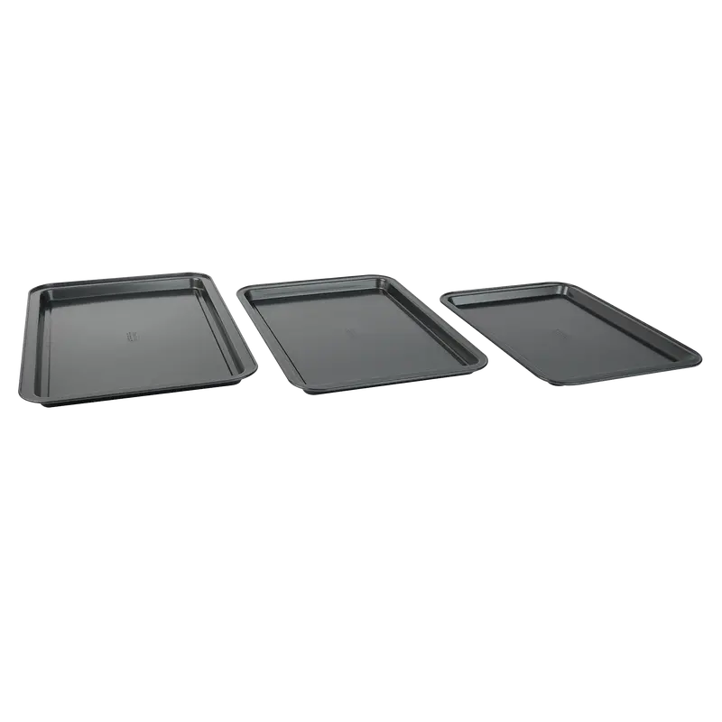 Trudeau Resistech 3-Piece Cookie Sheet Set – Small, Medium, Large 1