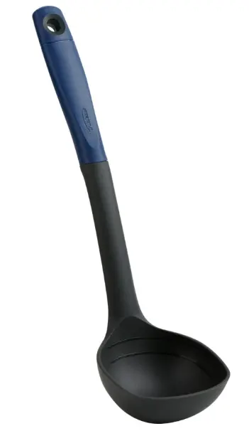 Trudeau Stainless Steel Ladle – Blueberry/Charcoal 1