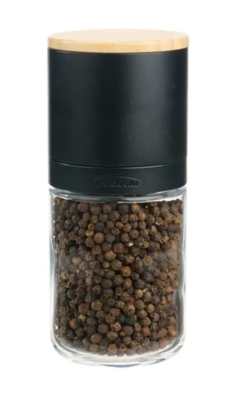 Trudeau Stak Bamboo-Topped Pepper Mill – Eco-Friendly Grinder 1