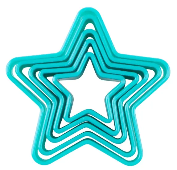 Trudeau Star-Shaped Cookie Cutter Collection – 5-Piece Set 1