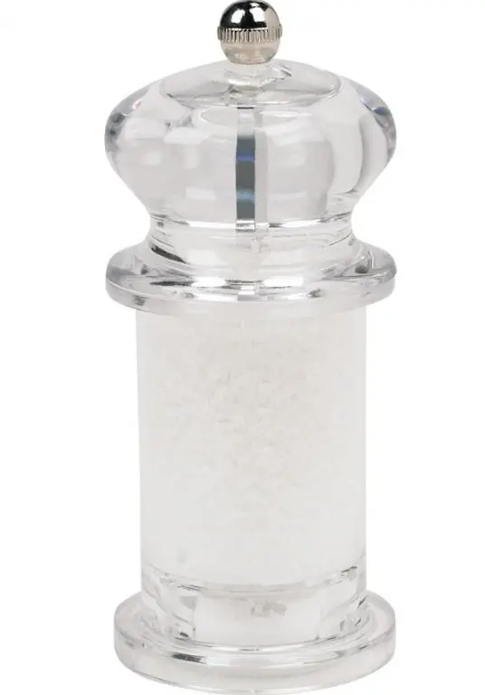Trudeau Tradition Acrylic Salt Mill – 5.5 Inches 1