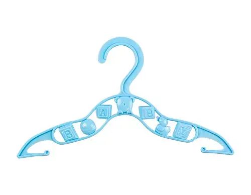Tubular Nonslip Baby Hangers – Space-Saving Plastic Nursery Hangers With Hooks For Infant Clothing 1