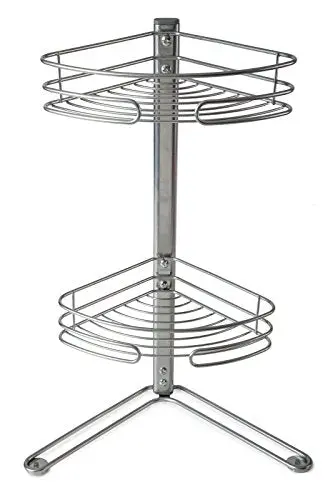 Two-Tier Rust-Resistant Corner Shelf – Freestanding Shower, Bath, Or Storage Caddy 1