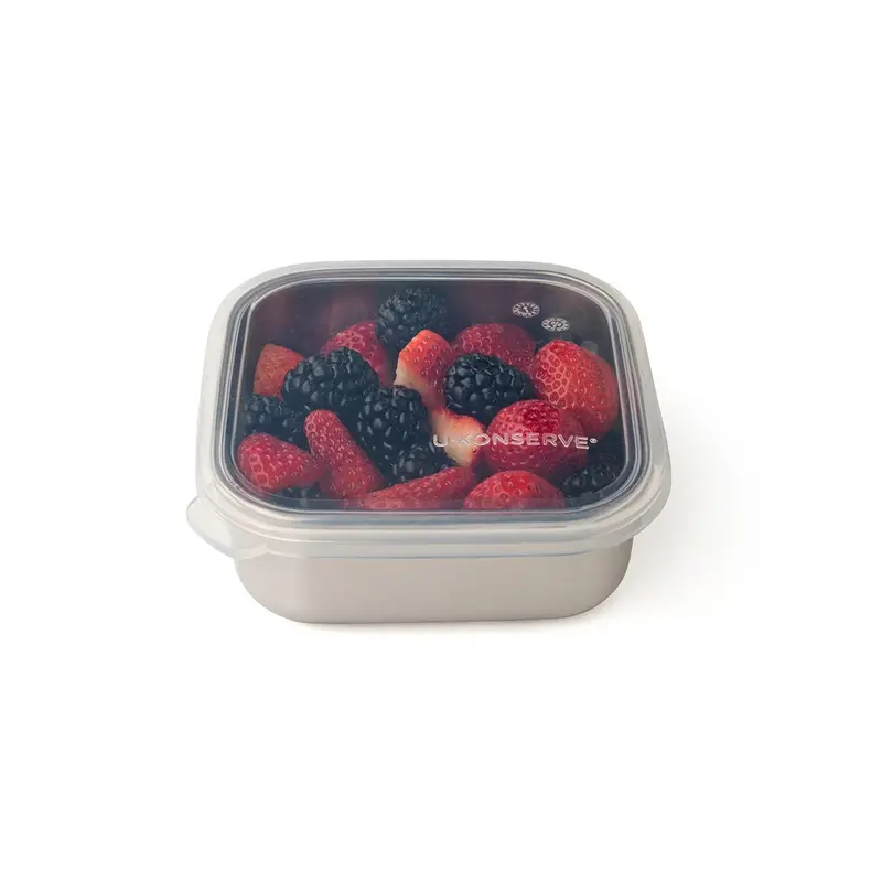 U-Konserve 15 Oz Square Stainless Steel Food Container 1