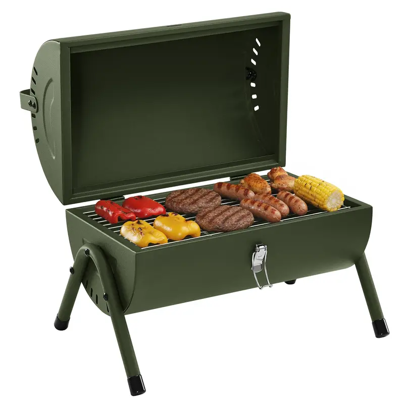 Ultra-Portable Folding Charcoal Grill — 147 Sq. In., Lightweight Frame 1