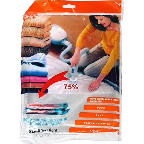 Vacuum Storage Bags (10-Pack, 80 X 60 Cm) – Space-Saving Airtight Compression For Clothing & Bedding 1
