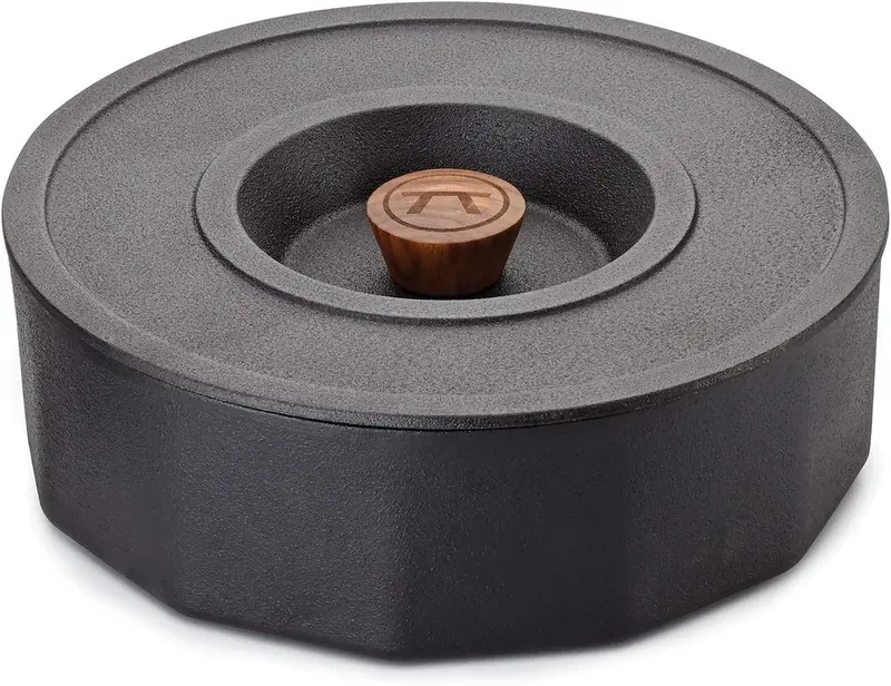 Versatile 3-Quart Cast Iron Multi-Purpose Pot And Tortilla Warmer 1