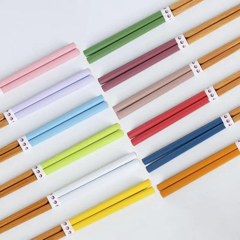 Vibrant Multi-Color Bamboo Chopstick Assortment 1