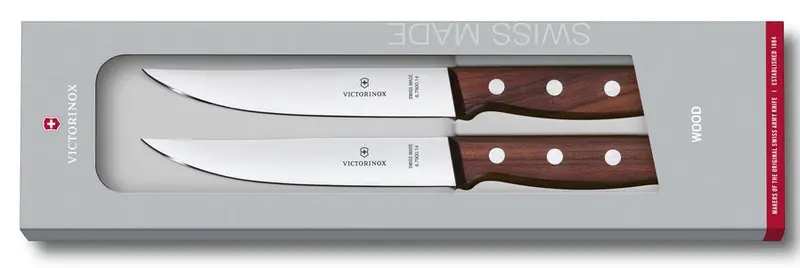Victorinox Rosewood-Handled Steak Knife Pair 1