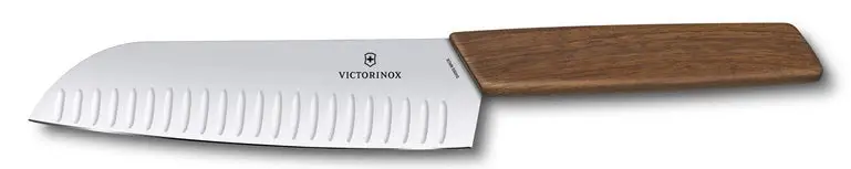 Victorinox Walnut-Handled Santoku Chef’S Knife 1