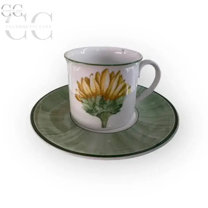 Villeroy & Boch Flora Breakfast Set – 6 Tea Cups With Matching Plates 1