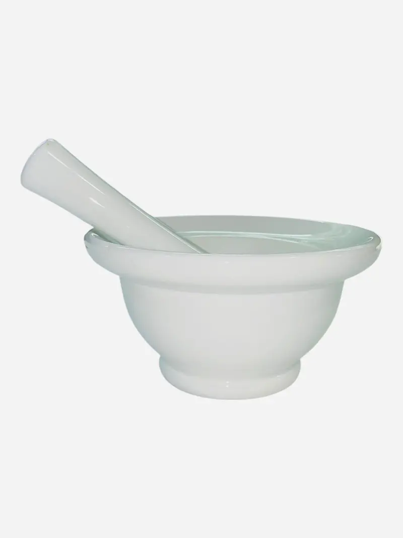 Villeroy & Boch White Porcelain Mortar With Wood Pestle 1