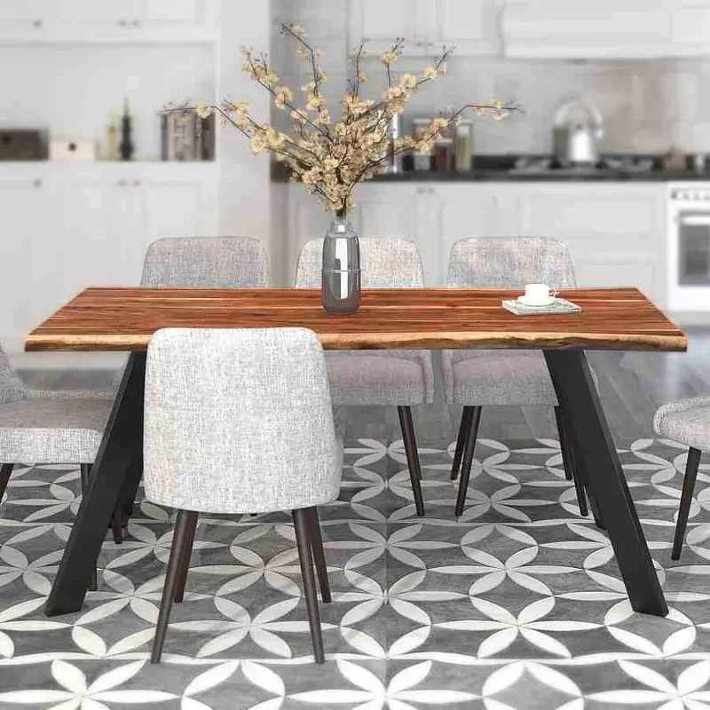 Viraj Solid Wood Rectangular Dining Table 1