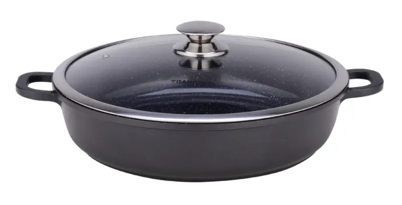 Vitantonio Cuore Di Pietra Cast Aluminum Brazier – 32 Cm Dual-Handle Design 1
