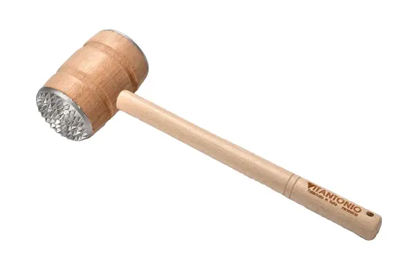 Vitantonio Dual-Action Meat Tenderizer – Beech Wood Handle With Stainless Steel Tips 1