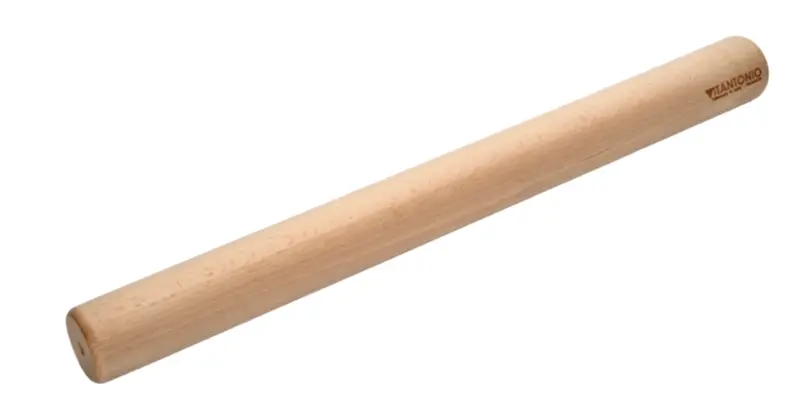Vitantonio Italian-Style Beech Wood Rolling Pin – 50 Cm No-Handle Design 1