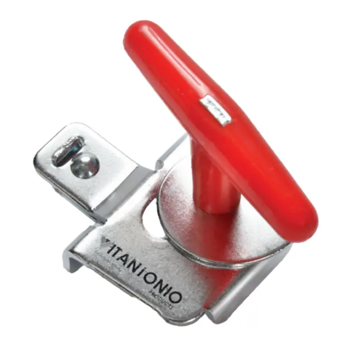 Vitantonio On-The-Rim Can Opener – Professional Chrome-Plated, 9 Cm 1