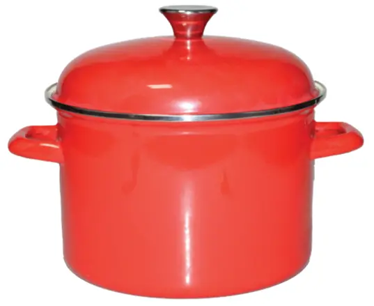 Vitantonio Smalto Red Enameled Stockpot – 24 Cm / 5.5 L Capacity 1