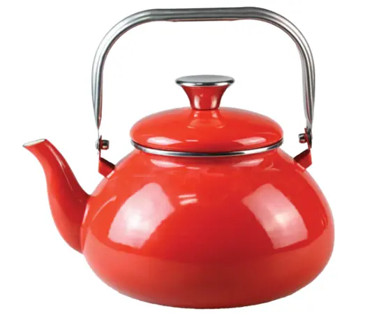 Vitantonio Smalto Red Enameled Tea Kettle – 3.5 L Capacity 1