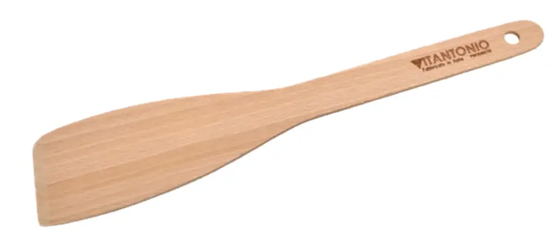 Vitantonio Solid Beech Wood Spatula – 30 Cm Non-Porous Surface 1