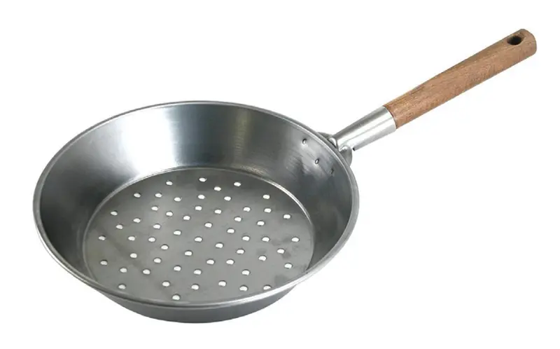 Vitantonio Stainless Steel Chestnut Roasting Pan – 30 Cm 1