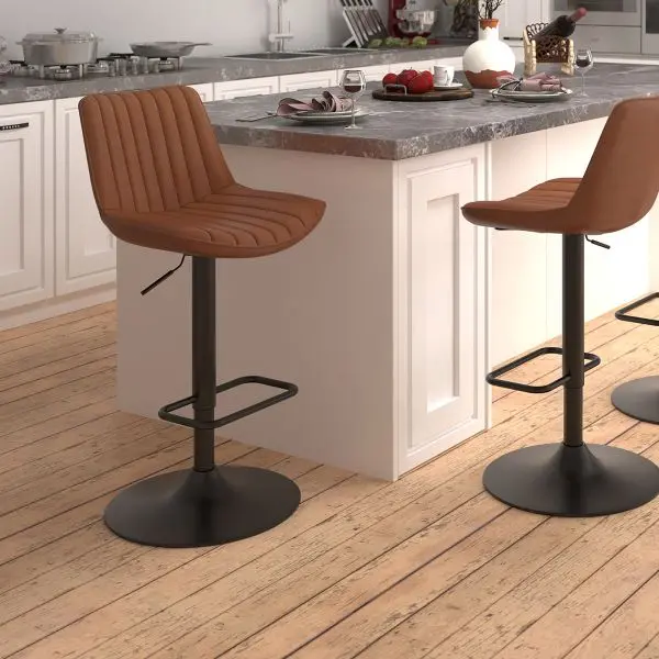 Walnut-And-Black Kosi Counter Stool 1
