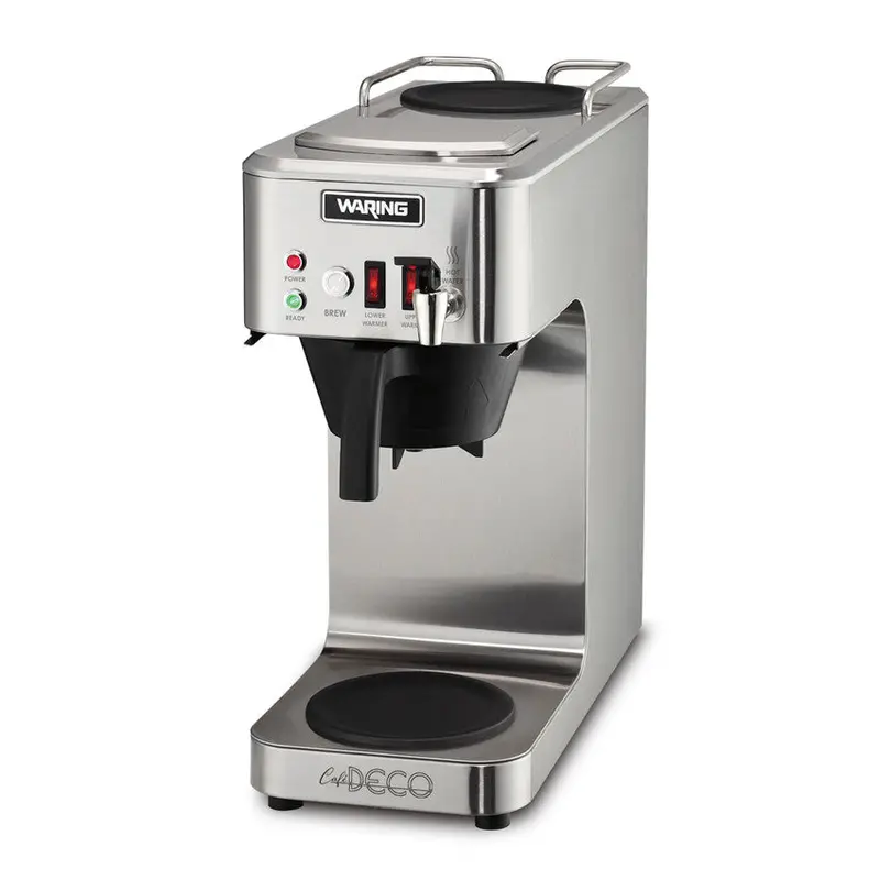 Waring Wcm50P Single-Button Automatic Coffee Brewer – Stainless Steel Construction 1